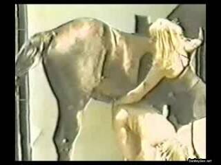 curly haired colombian whore sucks horse until he cums